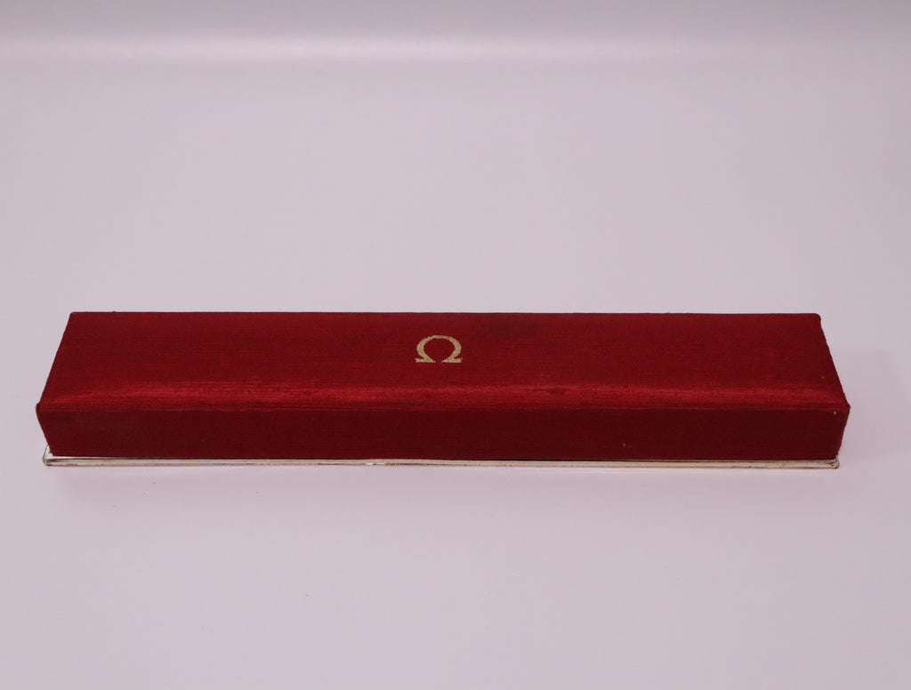 Near MINT OMEGA Vintage Red Watch Box Genuine Case Only for Women's JAPAN #2368