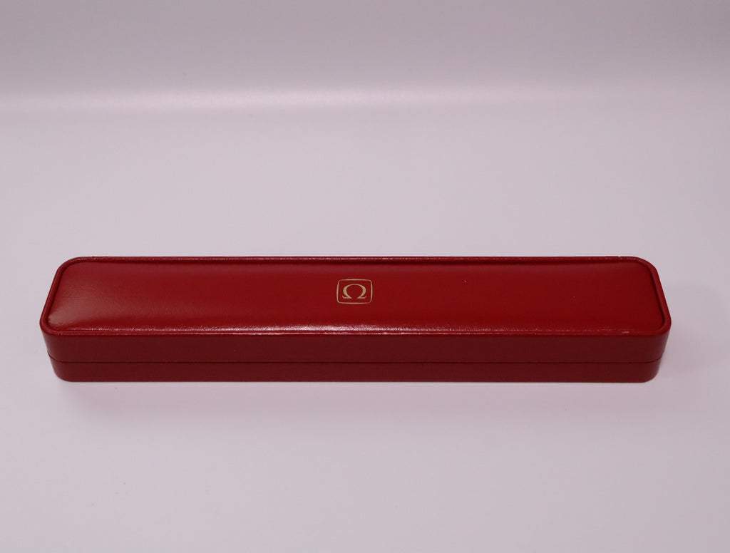 Near MINT OMEGA Vintage Red Watch Box Genuine Case Only for Women's JAPAN #2361