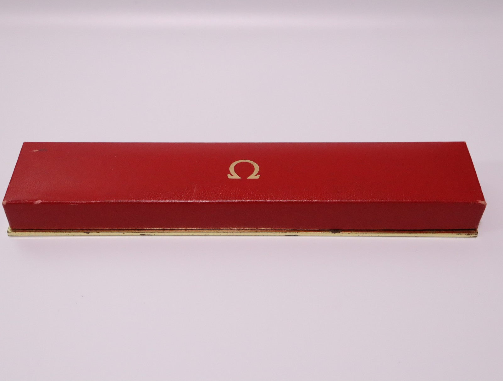 Near MINT OMEGA Vintage Red Watch Box Genuine Case Only for Women's JAPAN #2364