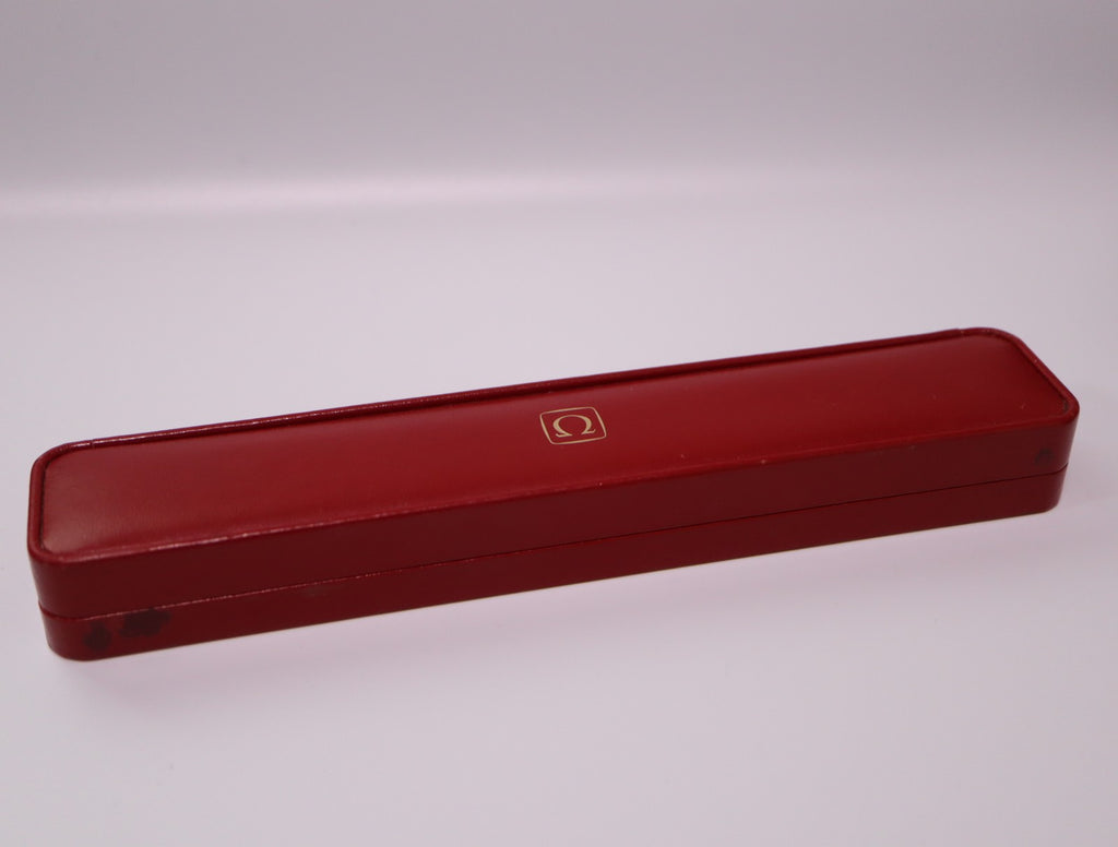 Near MINT OMEGA Vintage Red Watch Box Genuine Case Only for Women's JAPAN #2360