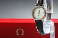 Full Set 1981 Near MINT OMEGA De Ville 22mm 591.0211 Quartz Roman Women Vintage
