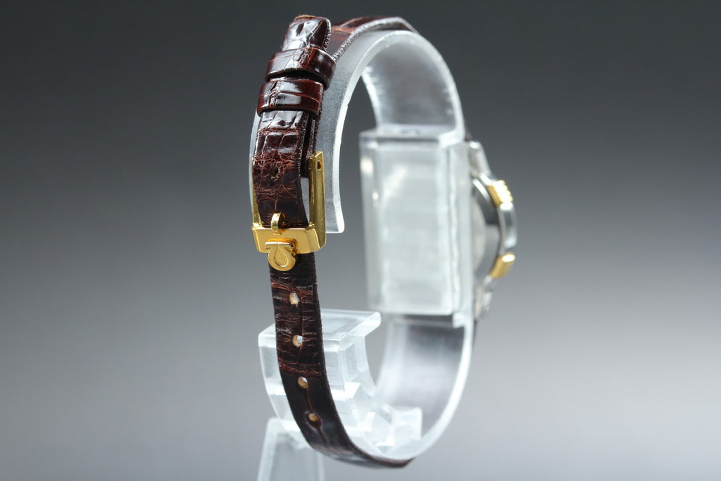 Full Set 1981 Near MINT OMEGA De Ville 22mm 591.0211 Quartz Roman Women Vintage