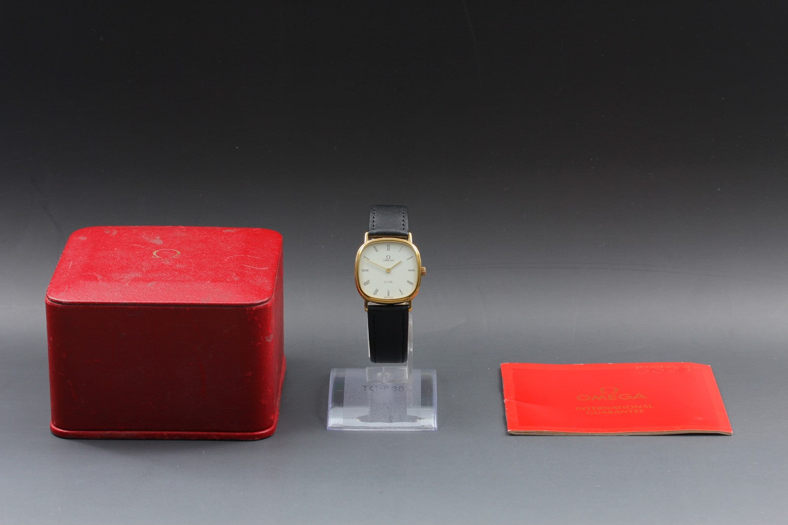 1979 Box, Paper OMEGA De Ville 30mm 111.0157 Manual Roman Men's Vintage Exc+5