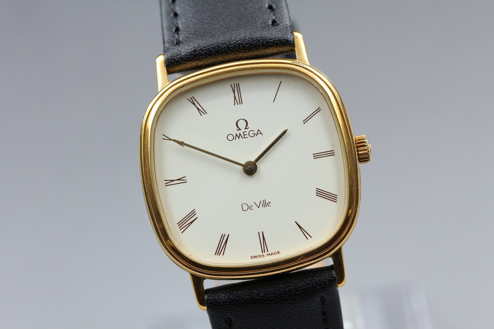 1979 Box, Paper OMEGA De Ville 30mm 111.0157 Manual Roman Men's Vintage Exc+5