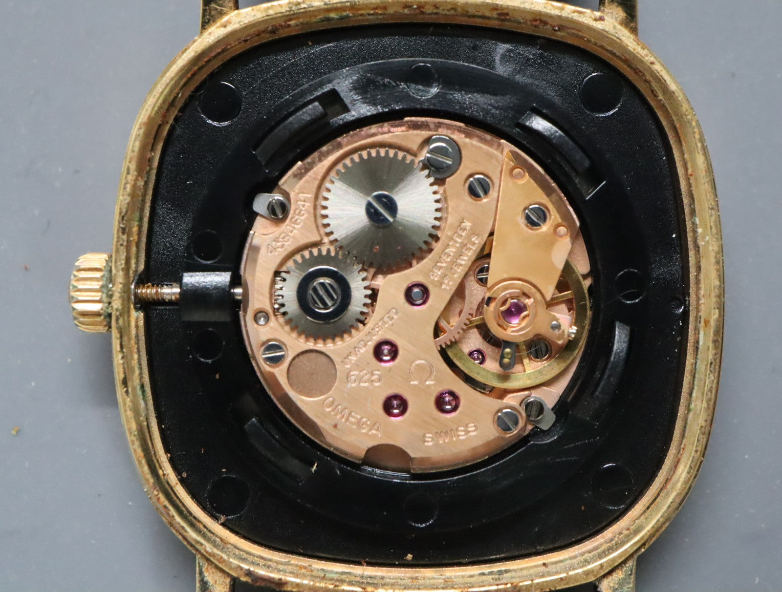 1979 Box, Paper OMEGA De Ville 30mm 111.0157 Manual Roman Men's Vintage Exc+5