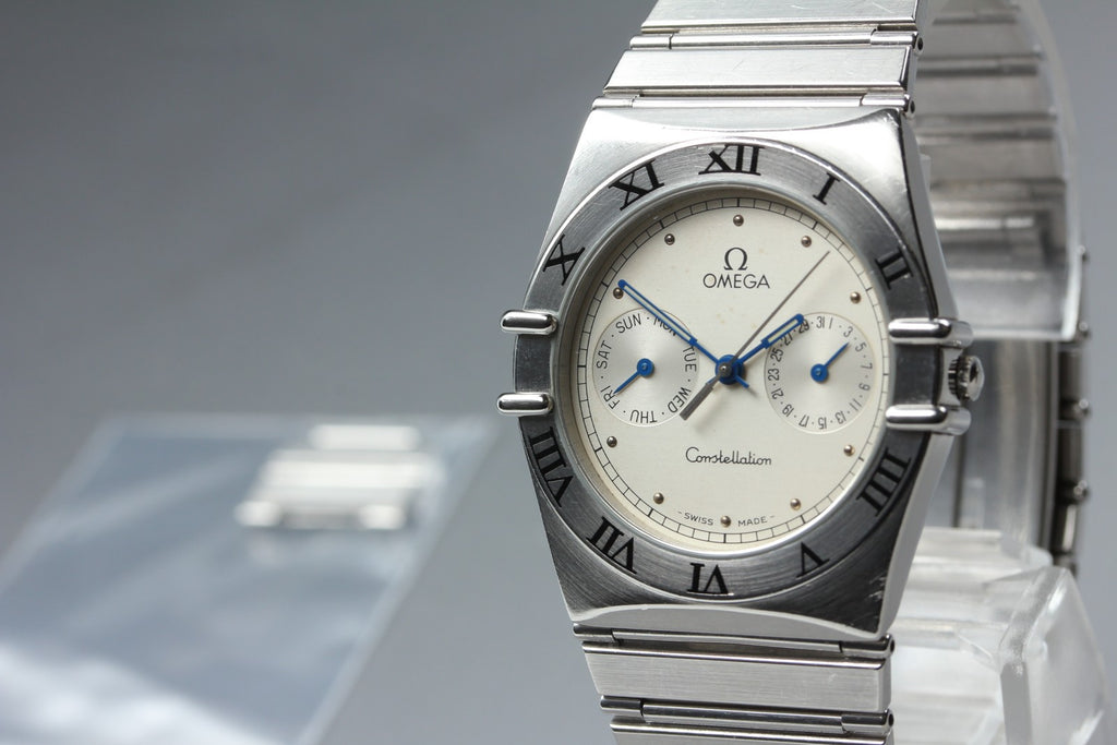 1987 Near MINT OMEGA Constellation 32mm 396.1070 Quartz Silver Men's Vintage