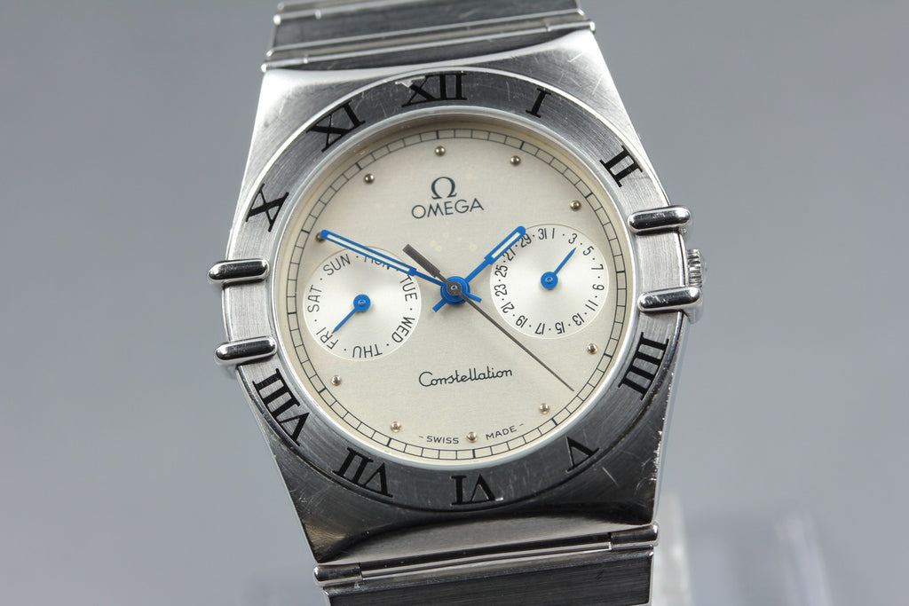 1987 Near MINT OMEGA Constellation 32mm 396.1070 Quartz Silver Men's Vintage
