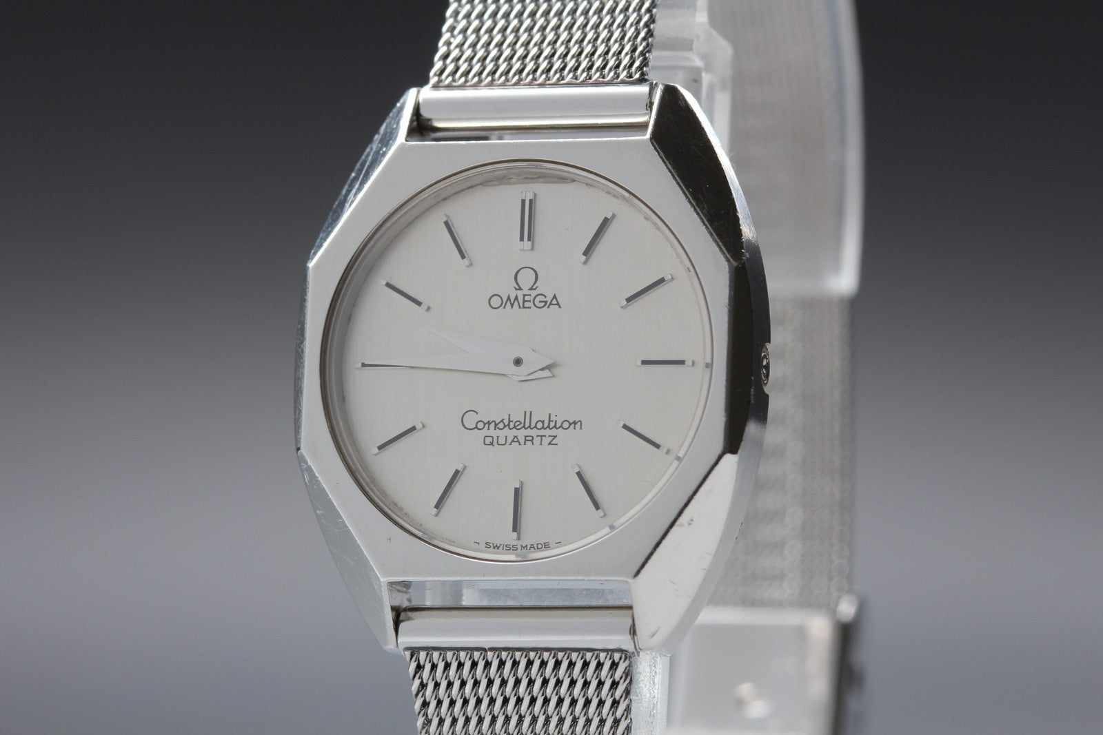 1978 Near MINT OMEGA Constellation 25mm 591.0006 Quartz Silver Women's Vintage
