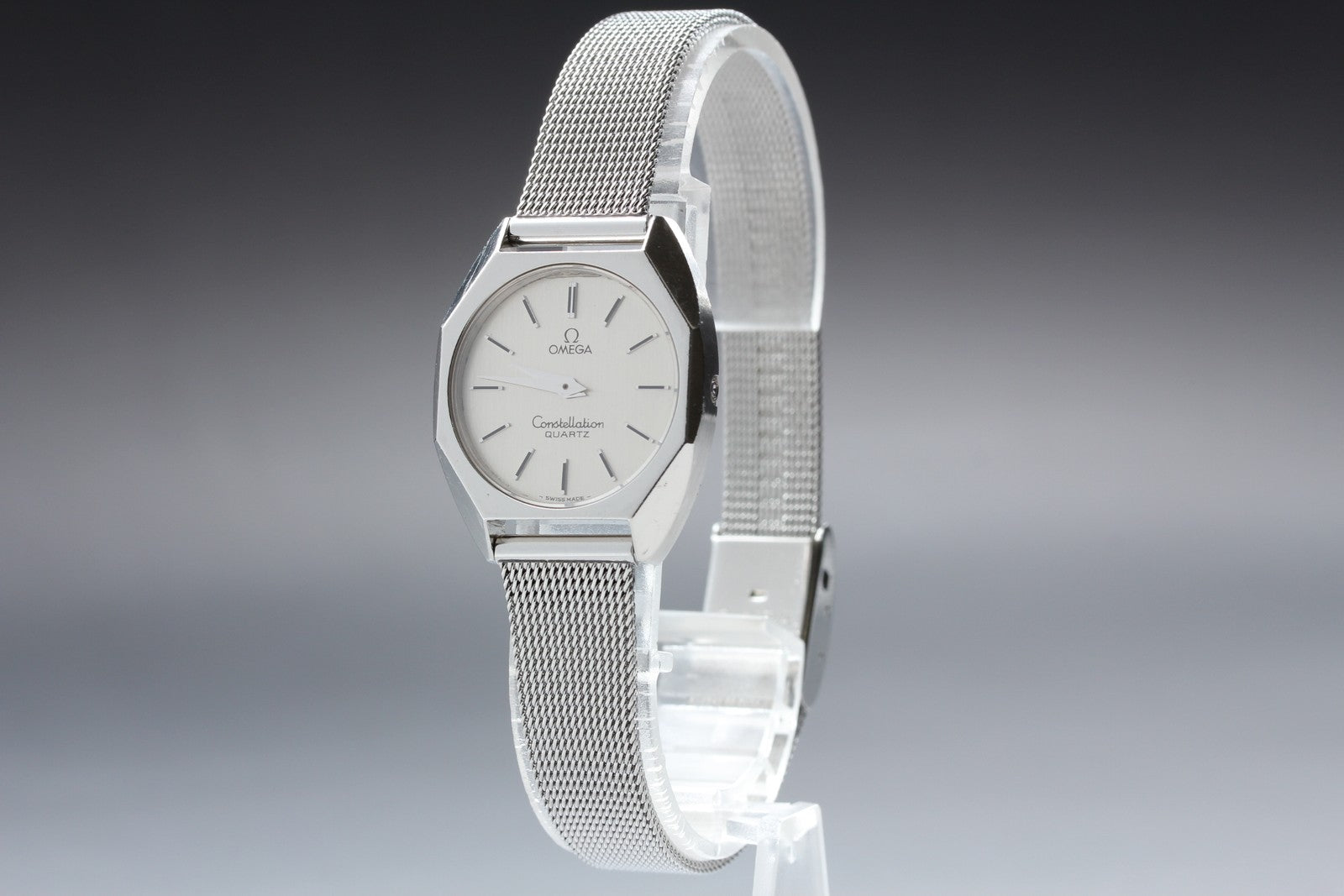 1978 Near MINT OMEGA Constellation 25mm 591.0006 Quartz Silver Women's Vintage