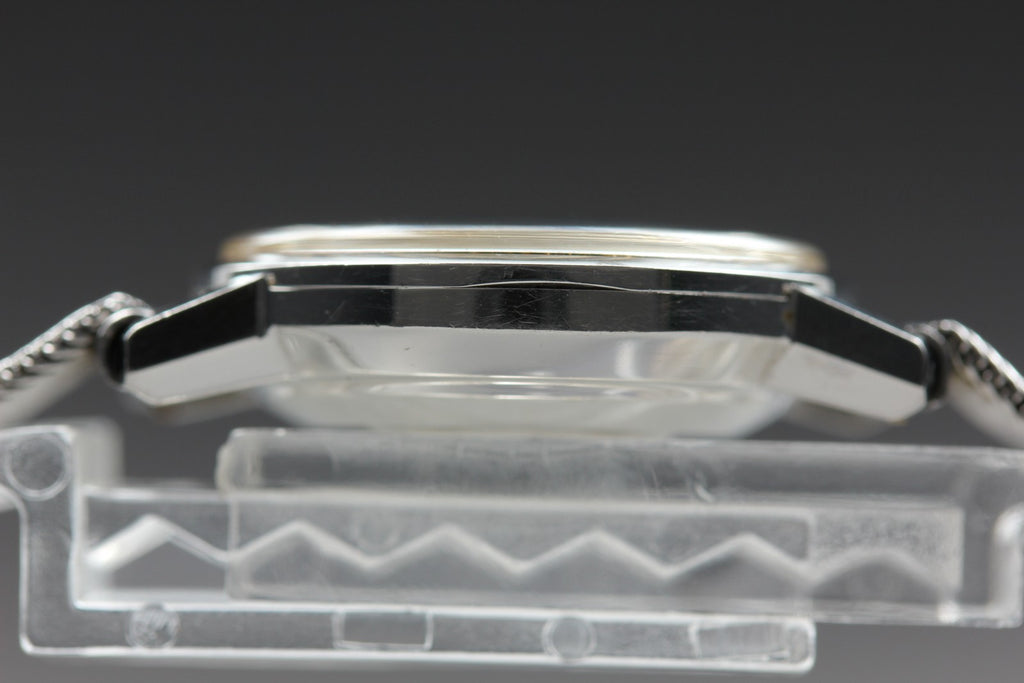 Near MINT OMEGA Seamaster De Ville 22mm Manual Wind Silver Dial Women's Vintage
