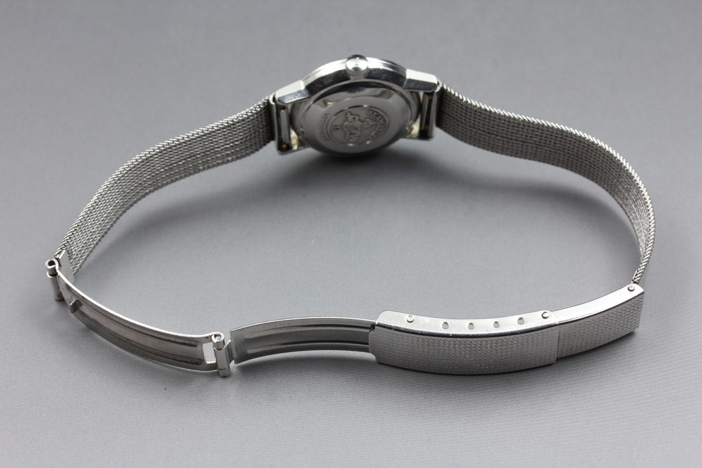 Near MINT OMEGA Seamaster De Ville 22mm Manual Wind Silver Dial Women's Vintage