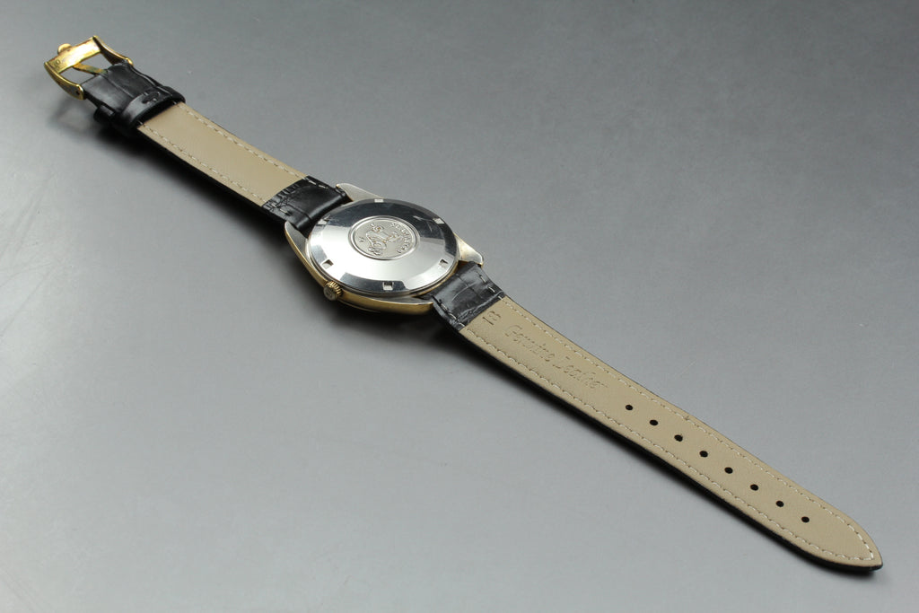 1970 Near MINT OMEGA Seamaster 35mm 166.067 Automatic Gold Dial Men's Vintage