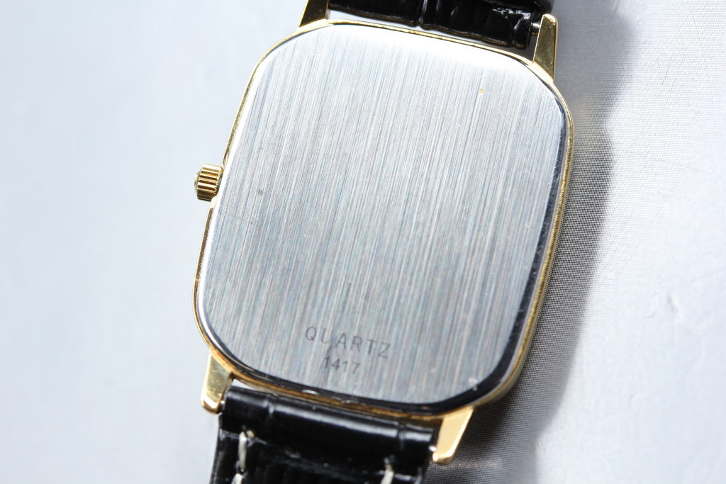 1983 OMEGA De Ville 27mm 195.0029 Quartz Silver Arabic Dial Men's Vintage Exc+5