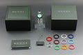 Near MINT/Box, Paper Gucci Change Bezel 11/12.2L 12 Colors Quartz Silver Women's