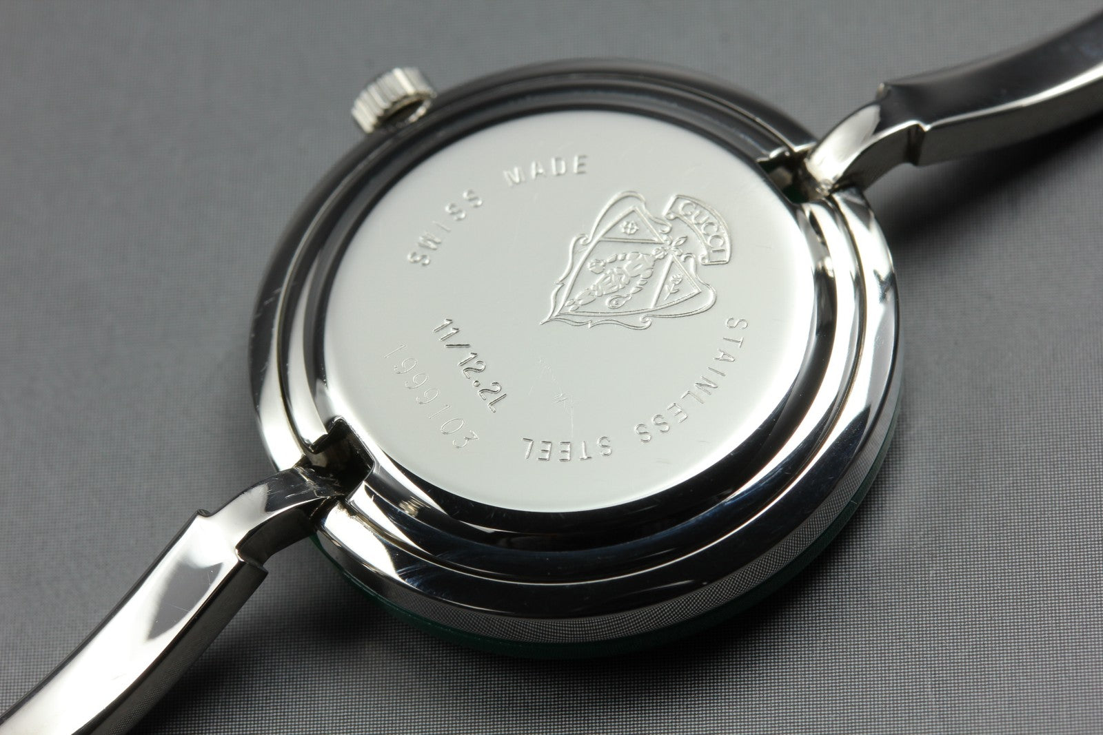 Near MINT/Box, Paper Gucci Change Bezel 11/12.2L 12 Colors Quartz Silver Women's