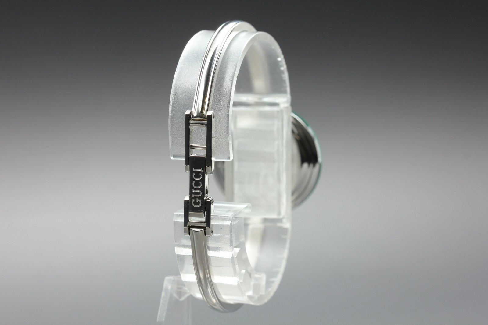 Near MINT/Box, Paper Gucci Change Bezel 11/12.2L 12 Colors Quartz Silver Women's