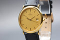 1991 Near MINT OMEGA De Ville 32mm 196.0312.1 Quartz Gold Dial Men's Vintage