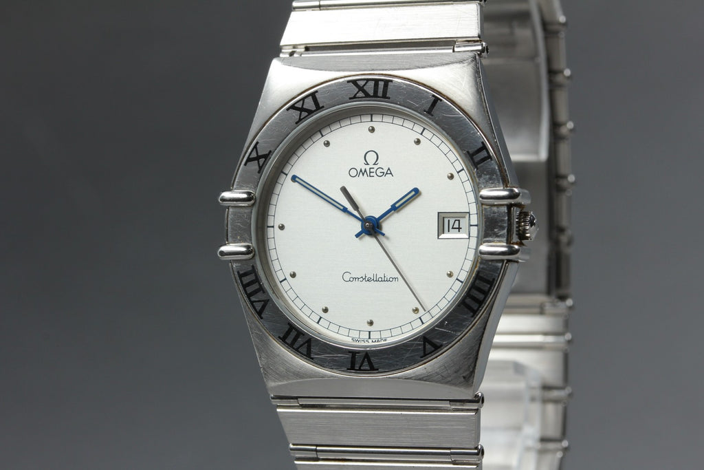 1993 Near MINT OMEGA Constellation 32mm 396.1070.1 Quartz Silver Men's Vintage