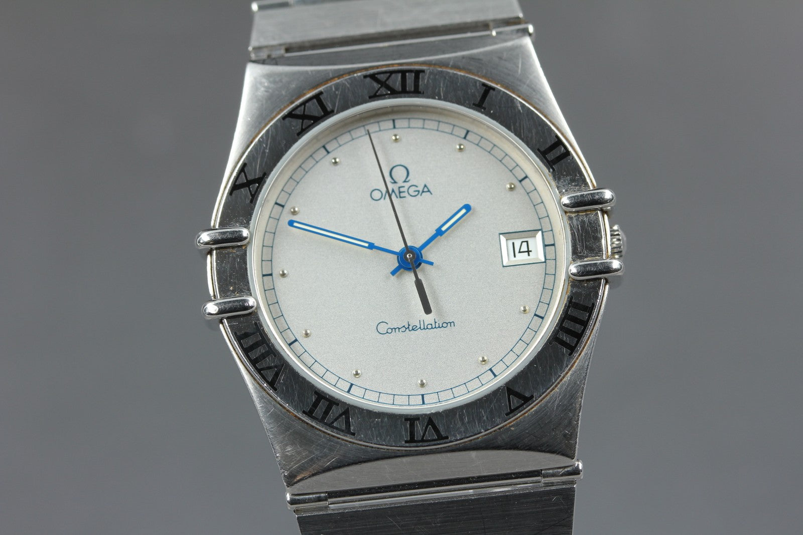 1993 Near MINT OMEGA Constellation 32mm 396.1070.1 Quartz Silver Men's Vintage