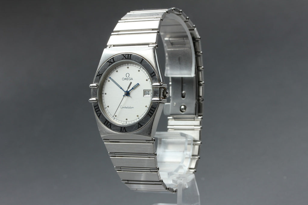 1993 Near MINT OMEGA Constellation 32mm 396.1070.1 Quartz Silver Men's Vintage