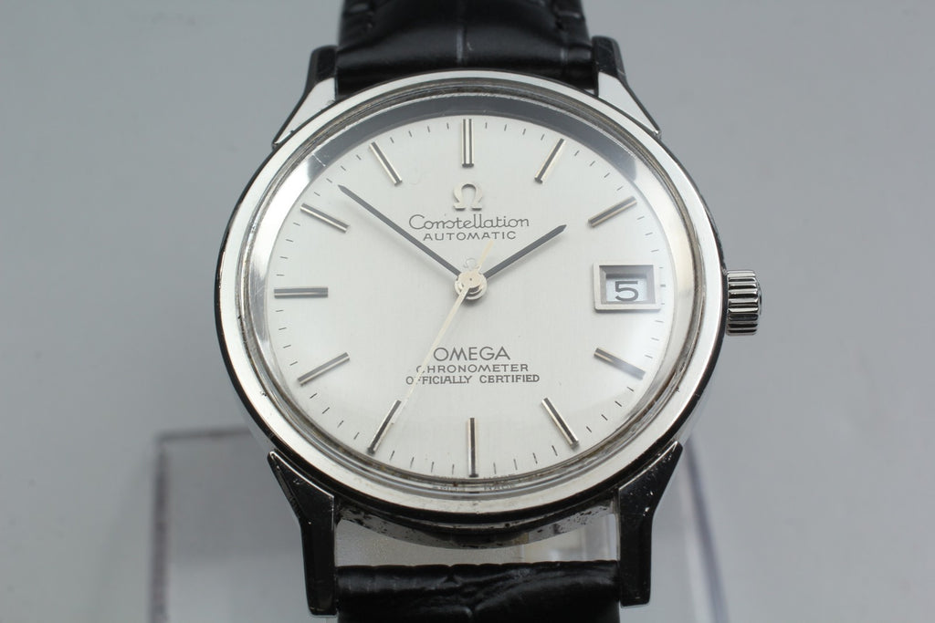 1973 Near MINT OMEGA Constellation 34mm 168.0065 Automatic Silver Men's Vintage