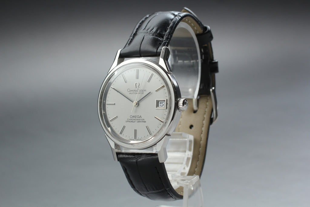 1973 Near MINT OMEGA Constellation 34mm 168.0065 Automatic Silver Men's Vintage