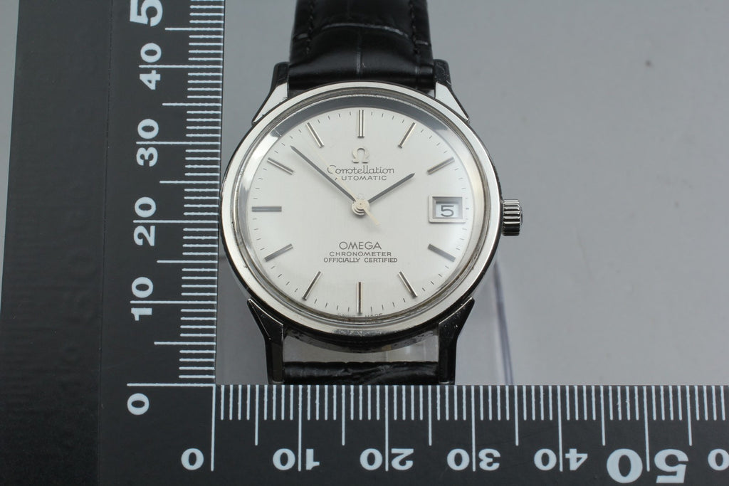 1973 Near MINT OMEGA Constellation 34mm 168.0065 Automatic Silver Men's Vintage