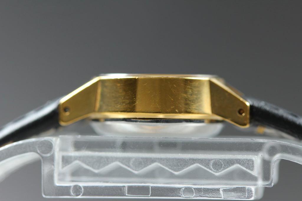 1972 Near MINT OMEGA De Ville 18mm 511.0057 Automatic Gold Dial Women's Vintage