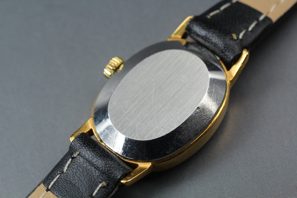 1977 Near MINT/Box OMEGA De Ville 18mm 511.0553 Manual Gold Dial Women's Vintage