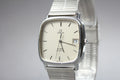 1980 Near MINT OMEGA De Ville 33mm 192.0049 Quartz Silver Dial Men's Vintage