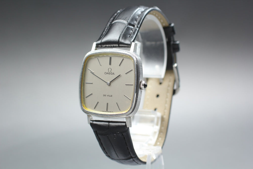 1977 Near MINT OMEGA De Ville 31mm 111.0118 Manual Silver Dial Men's Vintage