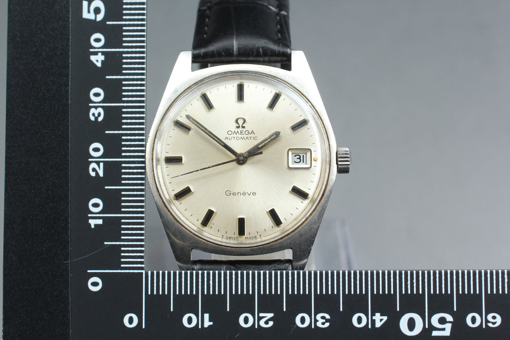 1968 Near MINT OMEGA Geneve 34mm 166.041 Automatic Silver Dial Men's Vintage