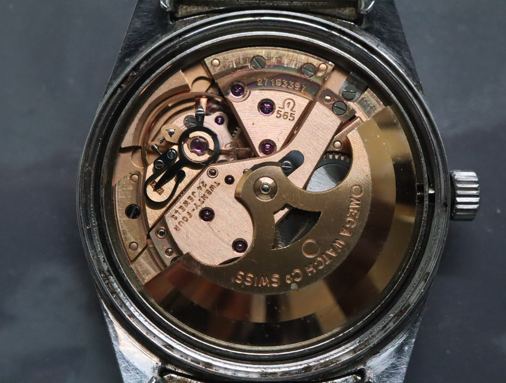 1968 Near MINT OMEGA Geneve 34mm 166.041 Automatic Silver Dial Men's Vintage
