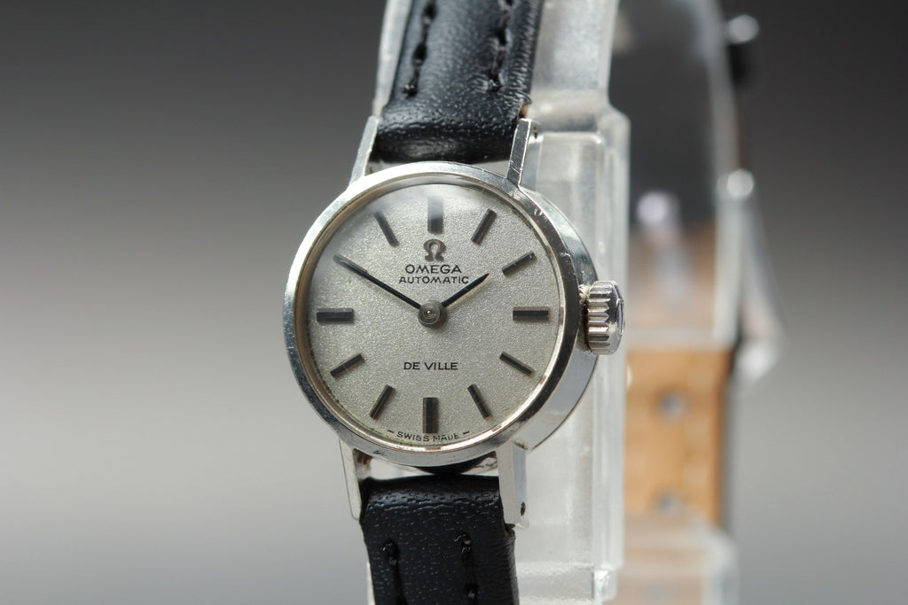 1969 Near MINT OMEGA De Ville 18mm 551.037 Automatic Silver Dial Women's Vintage