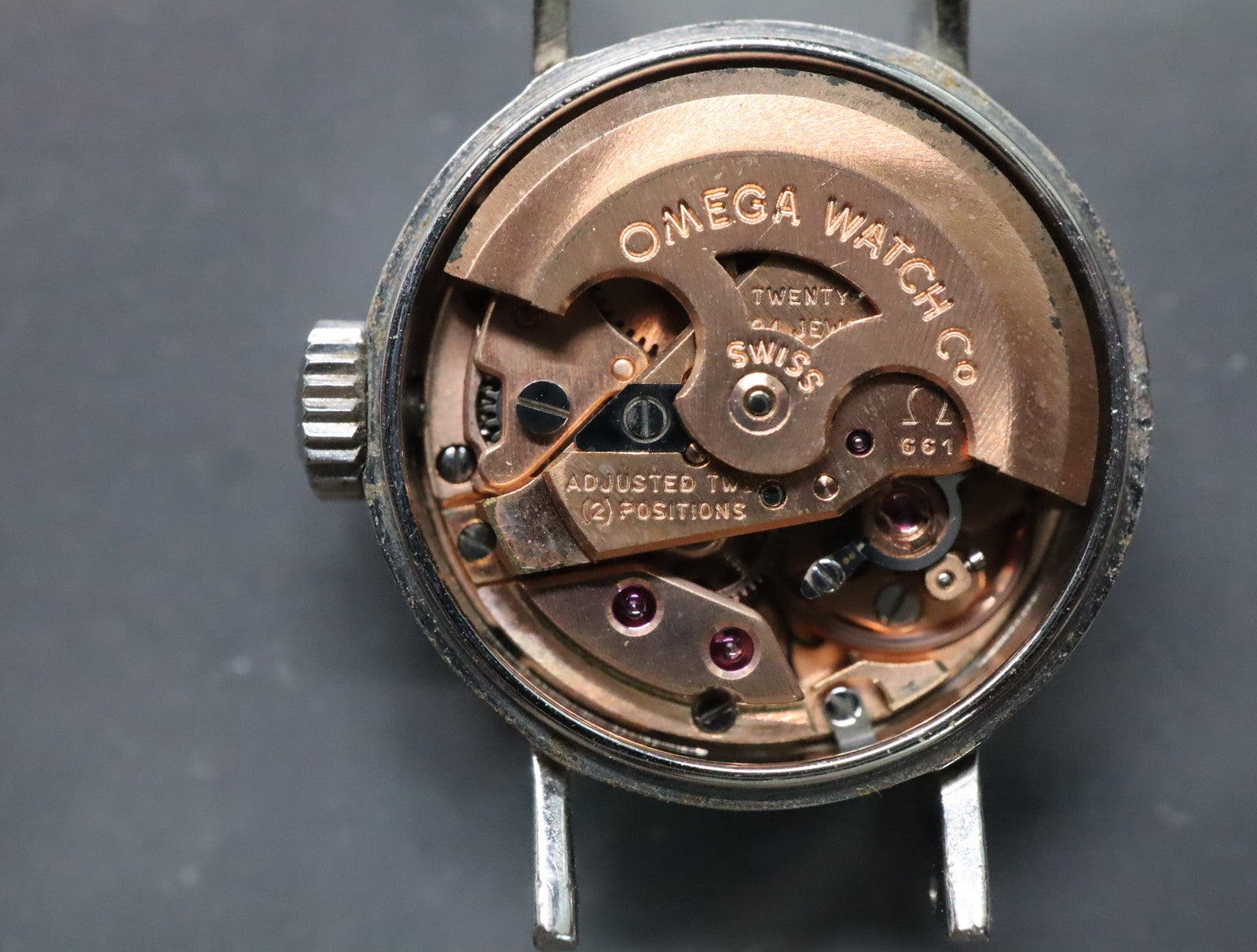 1969 Near MINT OMEGA De Ville 18mm 551.037 Automatic Silver Dial Women's Vintage