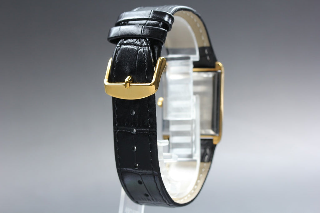 1973 Near MINT OMEGA De Ville 28mm 151.793 Automatic Gold Roman Tank Men Vintage
