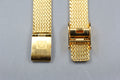 Near MINT OMEGA Milanese/Mesh Band 12mm Gold Plated Bracelet Women's Vintage
