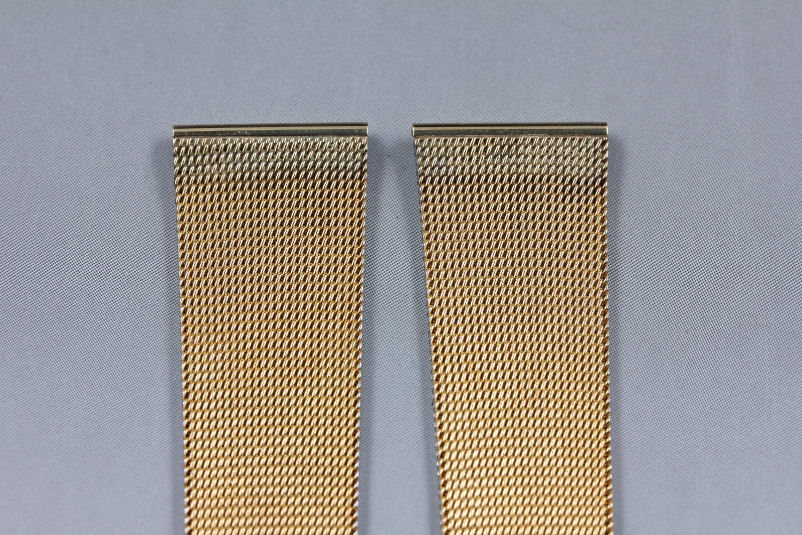 Near MINT OMEGA Milanese/Mesh Band 2058 19mm Gold Plated Bracelet Men's Vintage