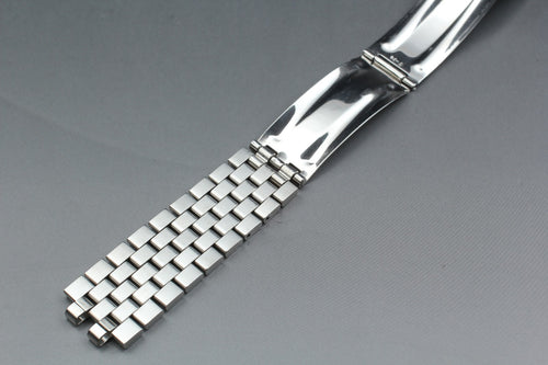 Near MINT OMEGA Brick Bracelet FF518/1040 19mm Stainless steel Men's Vintage