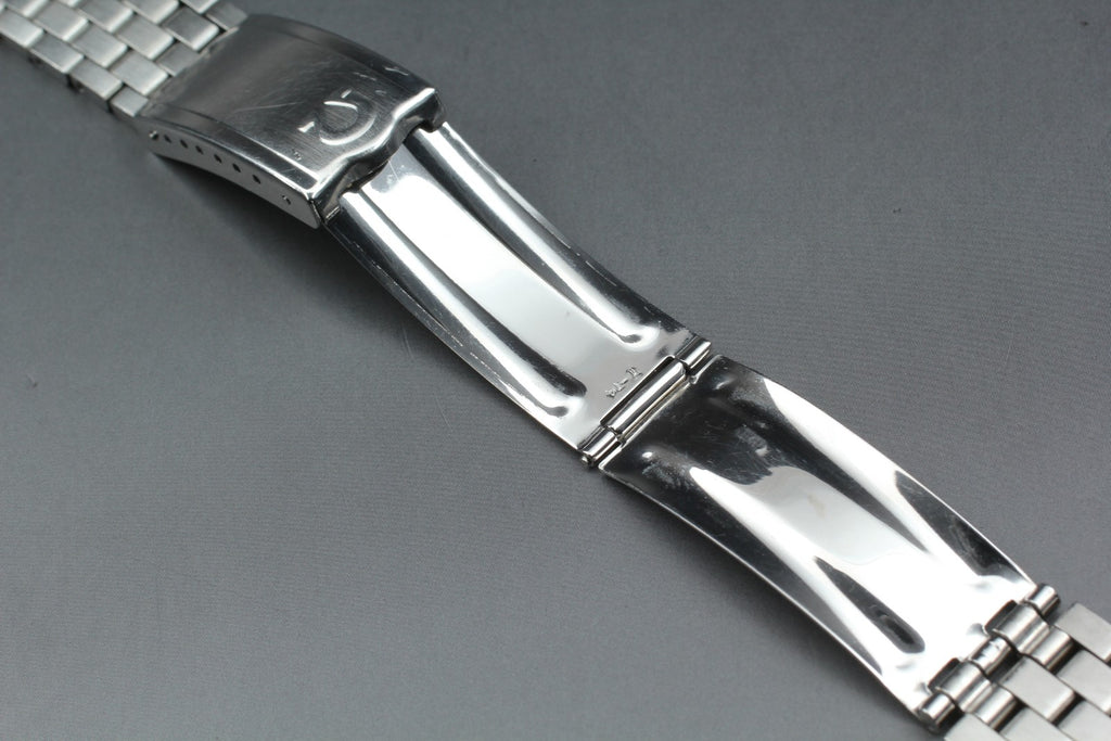 Near MINT OMEGA Brick Bracelet FF518/1040 19mm Stainless steel Men's Vintage