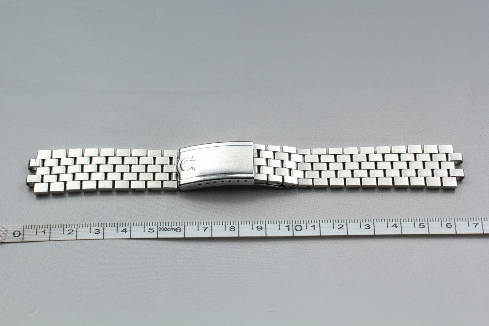 Near MINT OMEGA Brick Bracelet FF518/1040 19mm Stainless steel Men's Vintage
