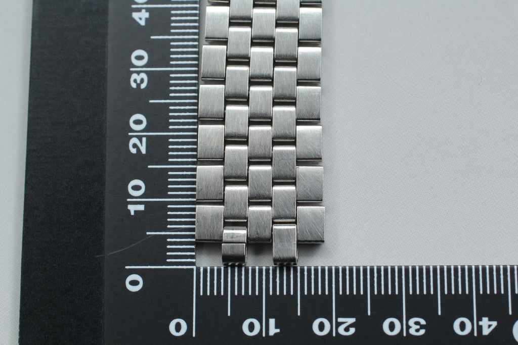 Near MINT OMEGA Brick Bracelet FF518/1040 19mm Stainless steel Men's Vintage