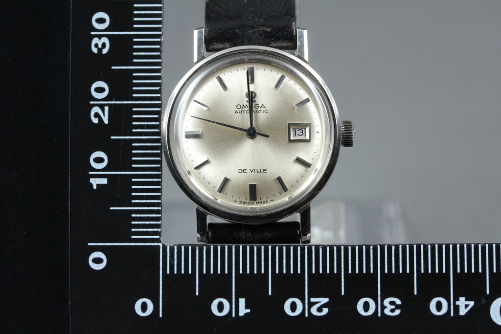 Near MINT OMEGA Seamaster De Ville 25mm Automatic Silver Dial Women's Vintage
