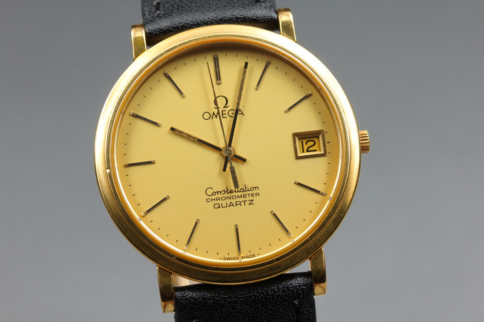 1979 Near MINT OMEGA Constellation Chronometer 35mm 198.0126 Quartz Men Vintage