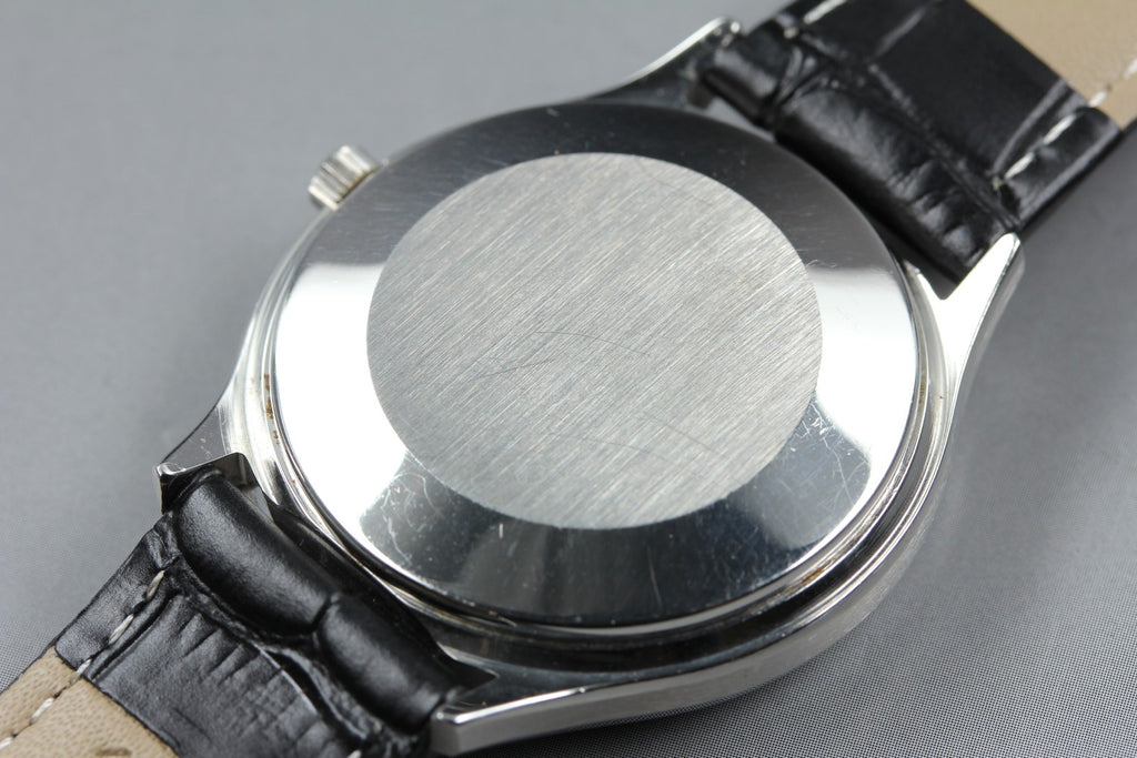 1973 Near MINT OMEGA De Ville 35mm 192.0027 Quartz Silver Dial Men's Vintage