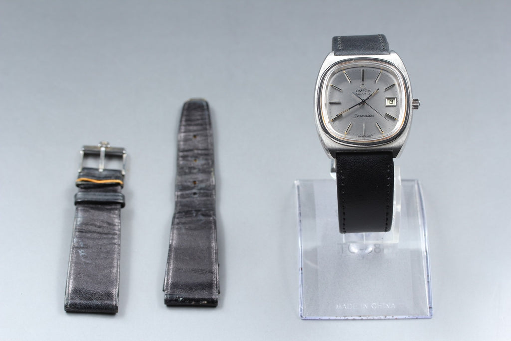 1977 Near MINT OMEGA Seamaster 35mm 196.0081 Quartz Silver Dial Men's Vintage