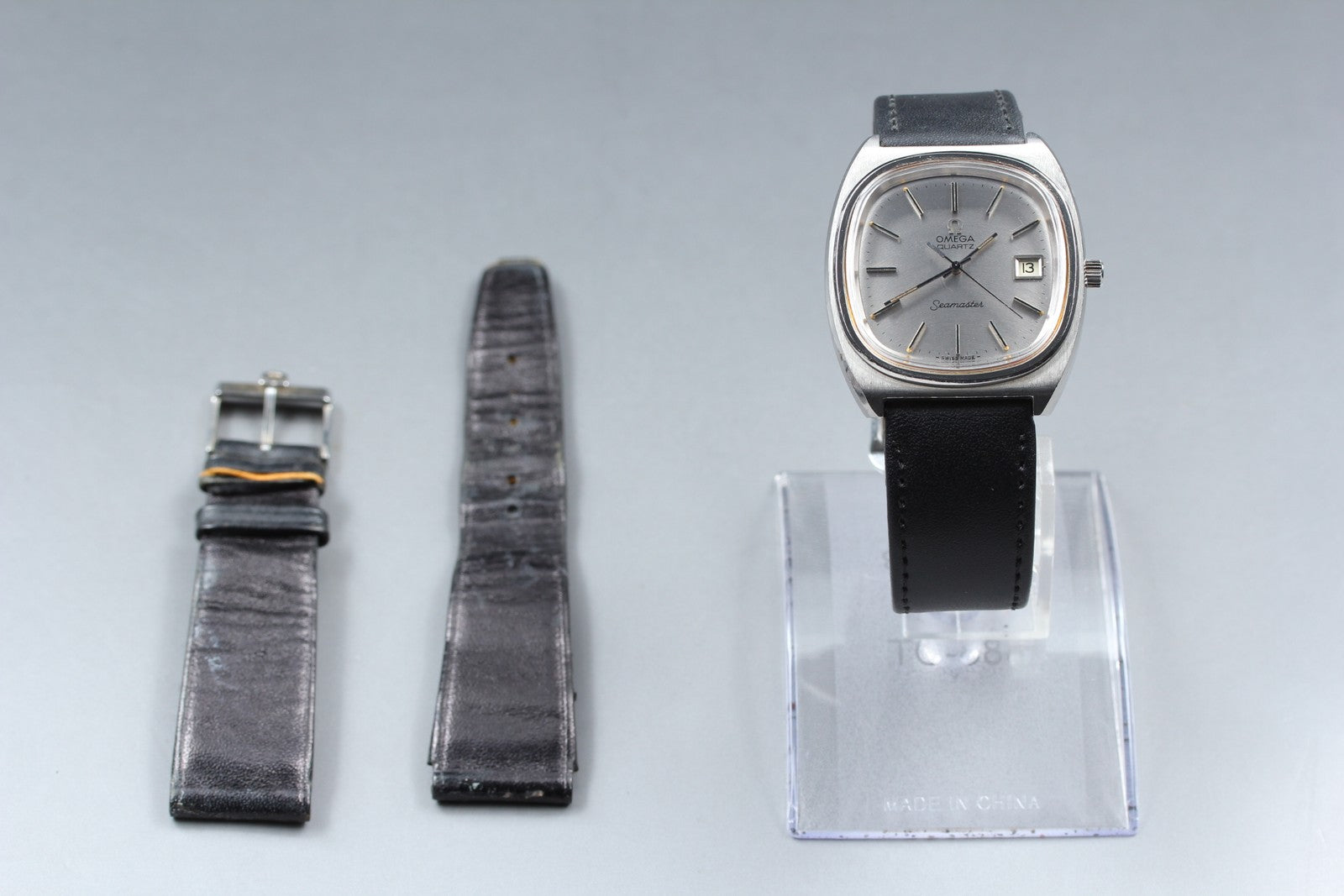 1977 Near MINT OMEGA Seamaster 35mm 196.0081 Quartz Silver Dial Men's Vintage