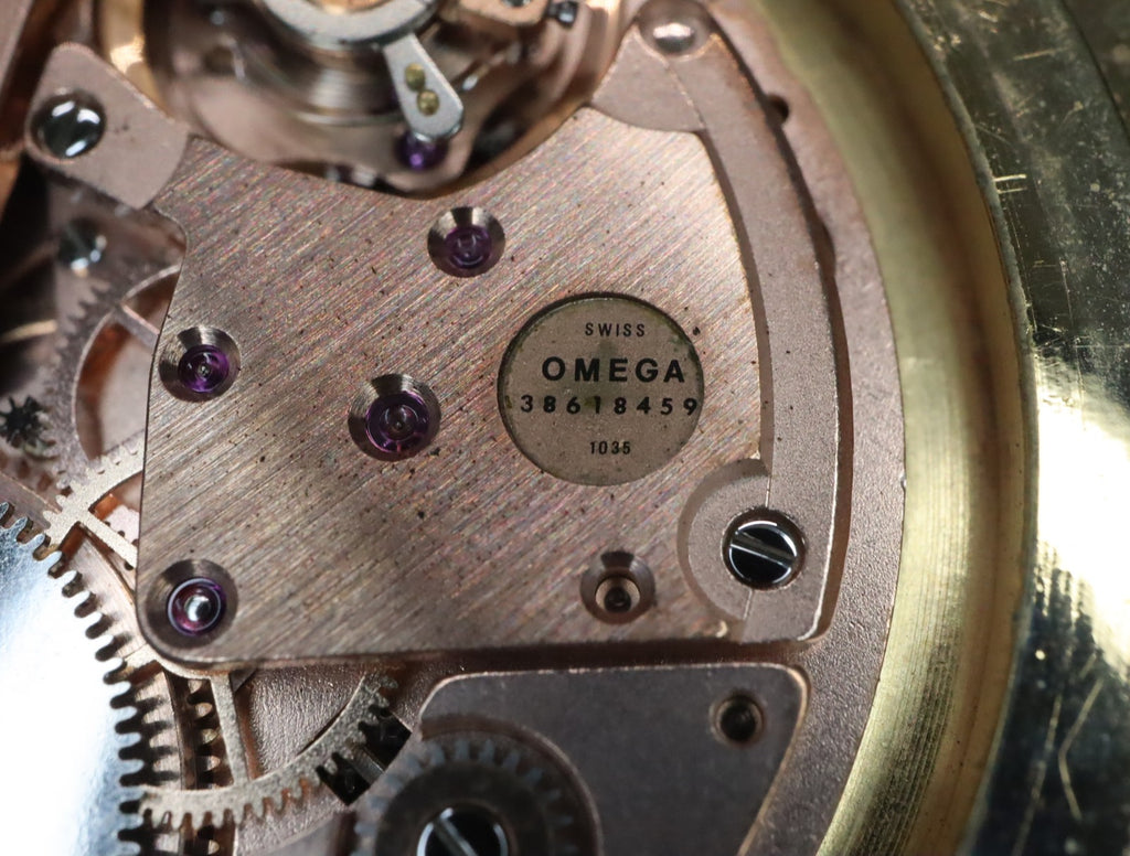 1974 Near MINT OMEGA De Ville Pocket Watch 44mm 131.1746 Manual Gold Roman Men's