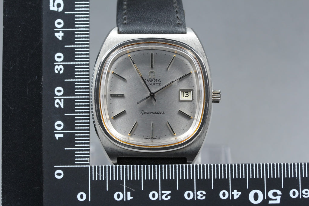 1977 Near MINT OMEGA Seamaster 35mm 196.0081 Quartz Silver Dial Men's Vintage