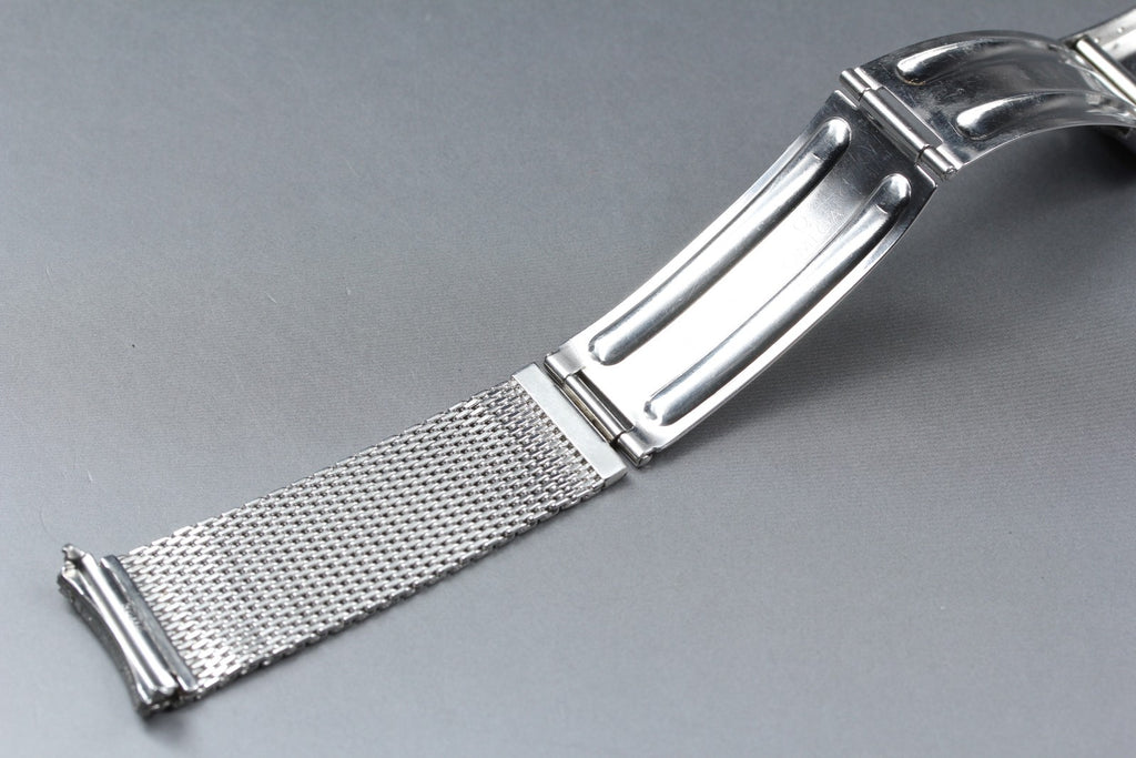 Near MINT OMEGA Milanese/Mesh Band 18mm Stainless Steel Silver Men's Vintage